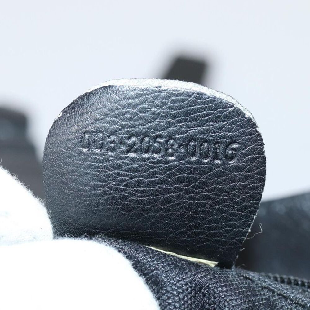 Gucci Vintage Bamboo Backpack Leather Black Leather Backpack Bag - Picture 7 of 16